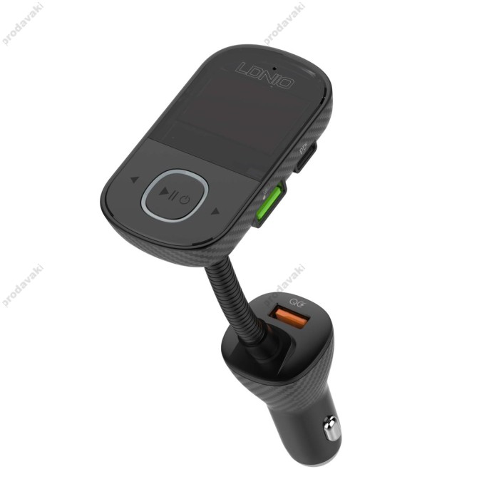 FM-трансмітер LDNIO C705Q Bluetooth 43W Black